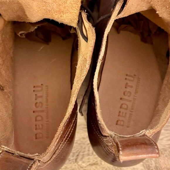 🤎 Gorgeous Bed Stu Brown Leather Ankle Boots - Picture 10 of 13